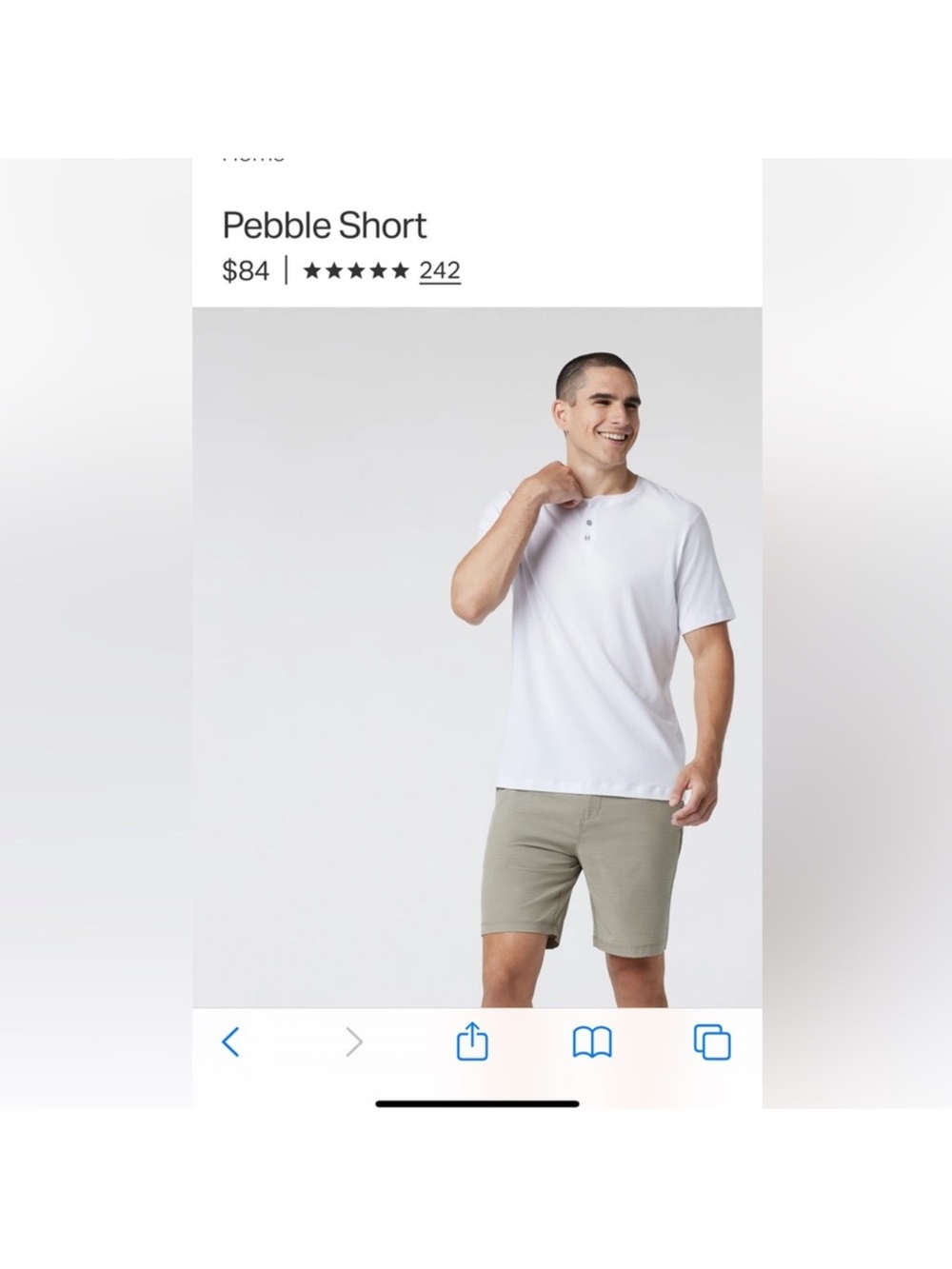 Vuori men’s Pebble shorts